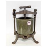CAST IRON FRUIT PRESS