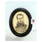 OVAL FRAMED SCRIMSHAW