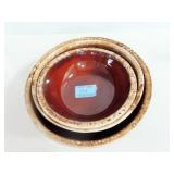 NEST OF 3 HULL BOWLS