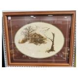 FRAMED PRINT SIGNED HENRY