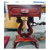 MARBLE TOP STAND W/DRAWER