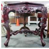 CARVED ACCENT TABLE