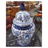 BLUE AND WHITE GINGER JAR