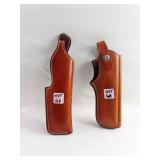 2 LEAHTER HOLSTERS: BIANCHI 22 AUTO #89 AND