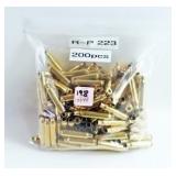 200 PCS. BRASS FOR RELOADING .223 REM