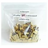 250 PCS. BRASS FOR RELOADING 10 MM