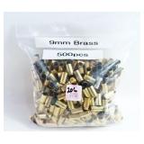 500 PCS. BRASS FOR RELOADING 9 MM