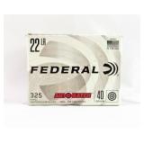 325 ROUNDS FEDERAL .22 LR AUTO MATCH AMMO