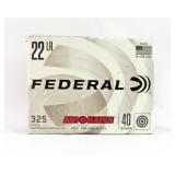 325 ROUNDS FEDERAL .22 LR AUTO MATCH AMMO