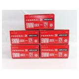 250 ROUNDS FEDERAL AMERICAN EAGLE 9MM LUGER