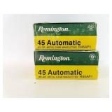 100 ROUNDS REMINGTON .45 AUTO AMMUNITION