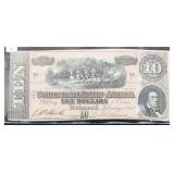 1864 CONFEDERATE $10 NOTE (T-68)