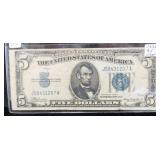 SERIES 1934-A $5 SILVER CERTIFICATE