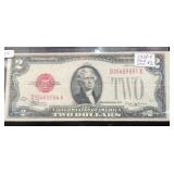 SERIES 1928-E RED SEAL $2 BILL