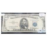 SERIES 1953-A $5 SILVER CERTIFICATE