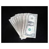 10 ASSORTED $1 STAR REPLACEMENT NOTES