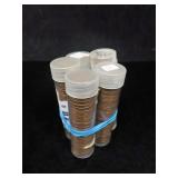 5 ROLLS OF ASSORTED WHEAT PENNIES