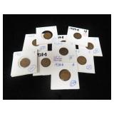 15 ASSORTED WHEAT PENNIES