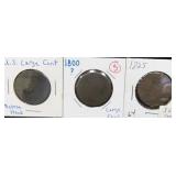 3 U.S. LARGE CENTS