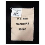 U.S. MINT SEALED BOG OF $25 STATEHOOD
