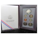 1989 SILVER PRESTIGE PROOF SET W/OGP & COA