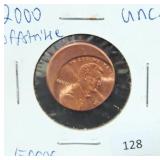 2000 PENNY ERROR - OFFSTRIKE
