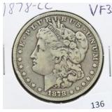 1878-CC MORGAN SILVER DOLLAR