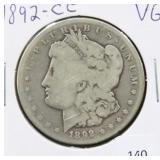 1892-CC MORGAN SILVER DOLLAR
