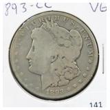 1893-CC MORGAN SILVER DOLLAR