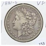 1881-S MORGAN SILVER DOLLAR