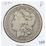 1891 MORGAN SILVER DOLLAR
