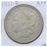 1921-D MORGAN SILVER DOLLAR