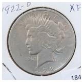 1922-D PEACE SILVER DOLLAR