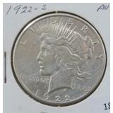 1922-S PEACE SILVER DOLLAR