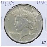 1924 PEACE SILVER DOLLAR