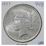 1923 PEACE SILVER DOLLAR