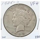 1935-S PEACE SILVER DOLLAR