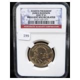 2007-P JAMES MADISON PRESIDENTIAL DOLLAR