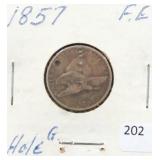 1857 FLYING EAGLE CENT
