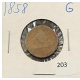 1858 FLYING EAGLE CENT