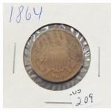 1864 TWO CENT PIECE