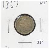 1867 THREE CENT NICKEL