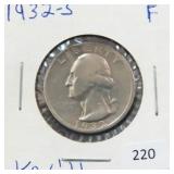 1932-S WASHINGTON QUARTER - KEY DATE