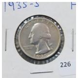 1935-S WASHINGTON QUARTER