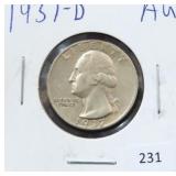 1937-D WASHINGTON QUARTER