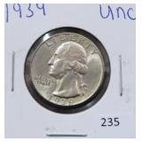 1939 WASHINGTON QUARTER