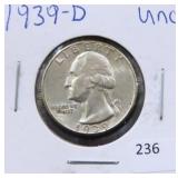 1939-D WASHINGTON QUARTER