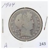 1904 BARBER HALF DOLLAR