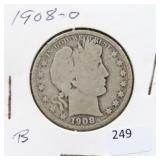 1908-O BARBER HALF DOLLAR