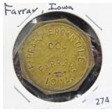 FARRAR MERCANTILE $1 TRADE TOKEN